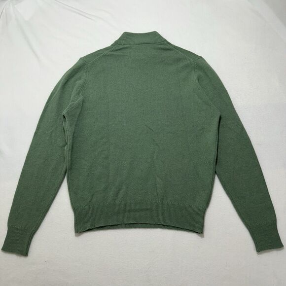 Romanes & Paterson Women's 38 Green Mockneck Lambswool Angora Blend Sweater - Picture 10 of 12